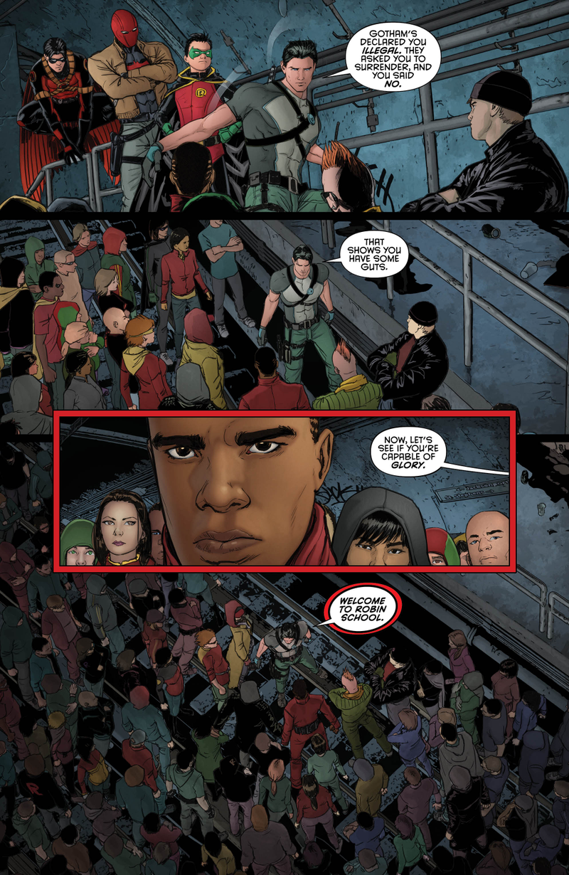 Illustration for article titled Exclusive DC preview: Robin School is in session in Grayson’s “Robin War” tie-in